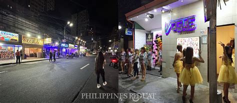 Red lights district in Manila Philippines 2020.